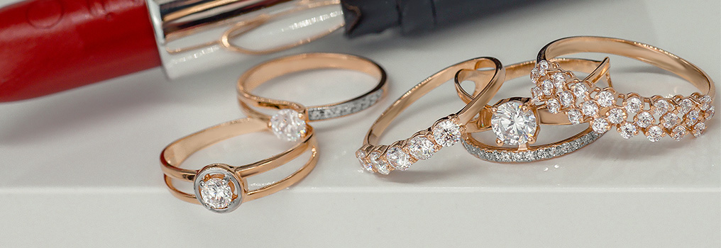 Женские золотые кольца✴️ Купить кольцо из золота й пробы девушке❤️ ювелирный магазин Злато